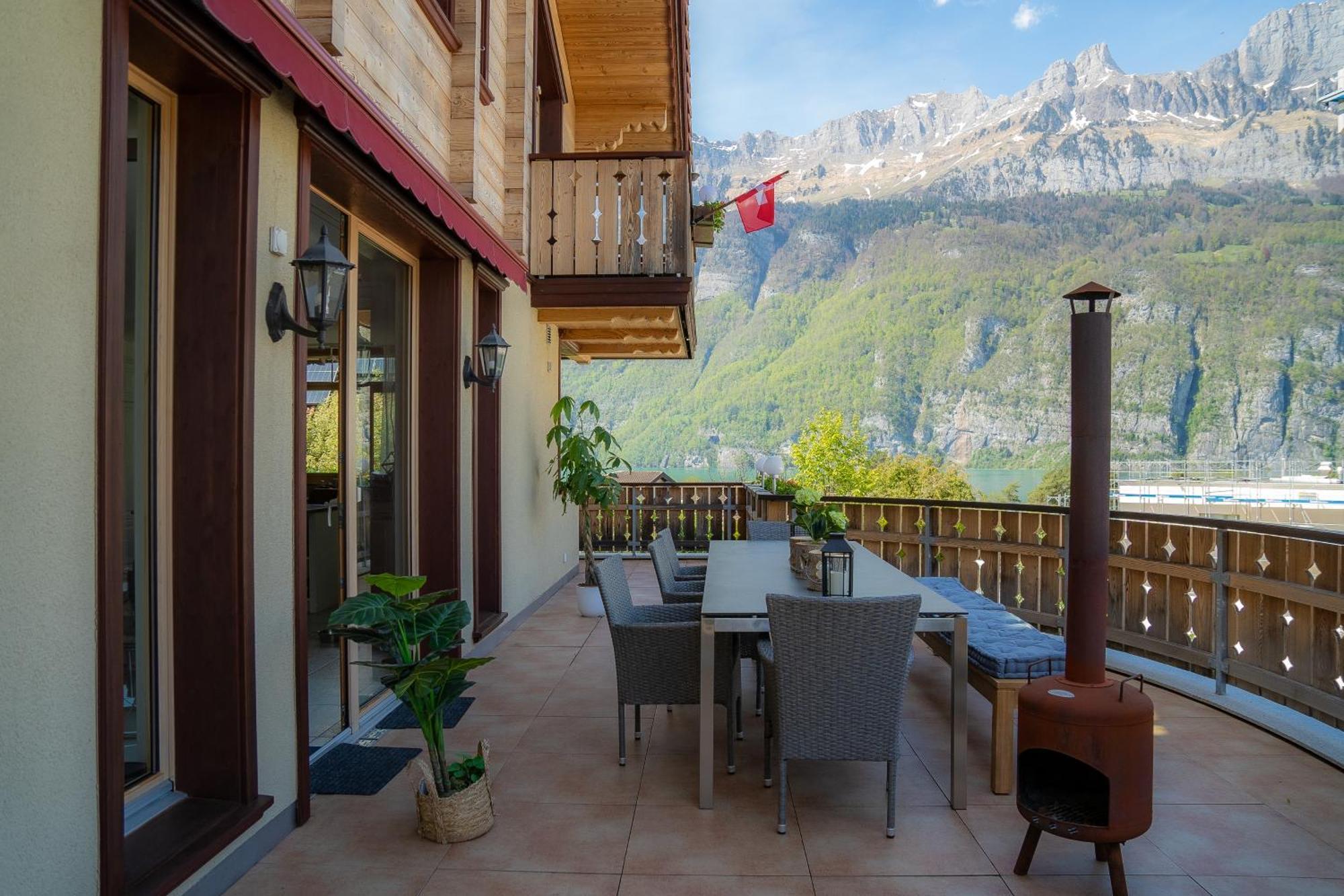 Doodle'S Amazing Chalet -Walensee - Flumserberg - Churfirsten - Heidiland - Pool - Sauna Mols Εξωτερικό φωτογραφία