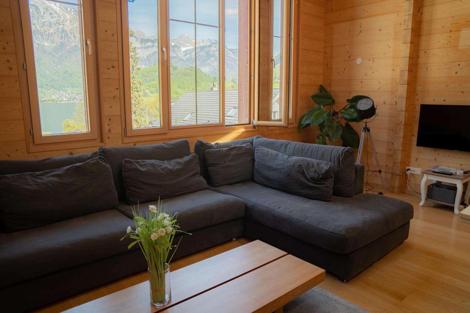 Doodle'S Amazing Chalet -Walensee - Flumserberg - Churfirsten - Heidiland - Pool - Sauna Mols Εξωτερικό φωτογραφία
